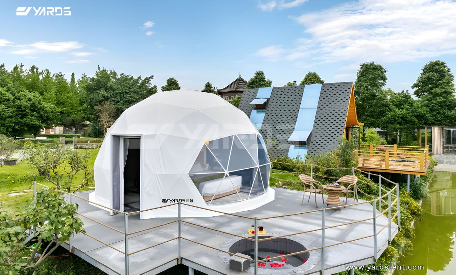 glamping-dome-riverfront