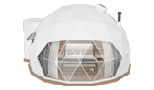 white color geodesic dome tent.png